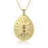 yellow diamond, champagne diamond, white diamond mixed shapes teardrop shield pendant necklace with diamodn mele pave <span class='visuallyhidden'>Call, text 323-404-2959 for shopping help.</span>